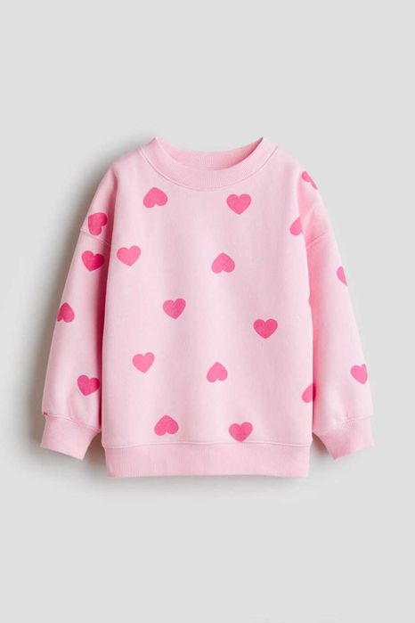 Світшот H&M для дівчинки | тепла кофта на флісі