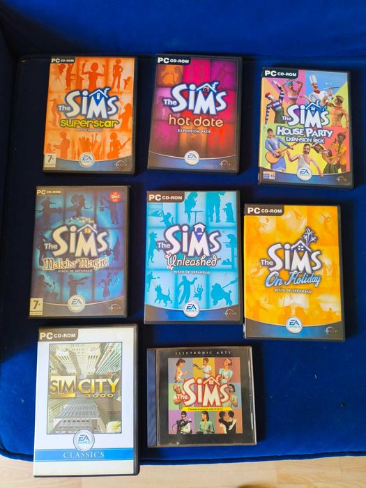 Mega Lote Colecionador The Sims 1 (6 Expansões) + SimCity 3000 PC