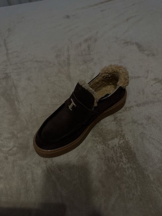 Лофери зимові натуральна замша