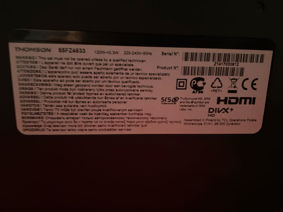 Televisao Thomson 55FZ4633