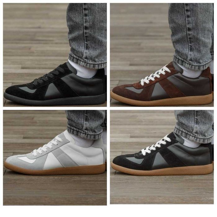 Кожаные кроссовки Maison Margiela Replica шкіряні кеди Мейсон Марджела