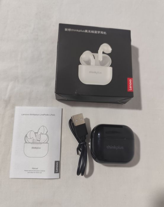 Auriculares Sem Fios Lenovo LP40 – [Novos]