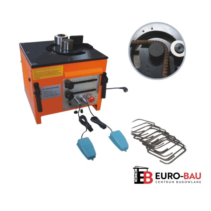 Giętarka do prętów elektryczna zbrojeniowych stali zbrojeń żebra peddinghaus zremb zaginarka PRO 32 mm 230 V