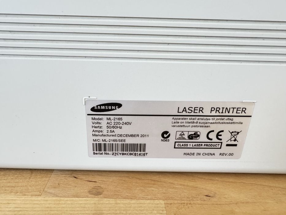 Drukarka laserowa SAMSUNG M L -21-65
