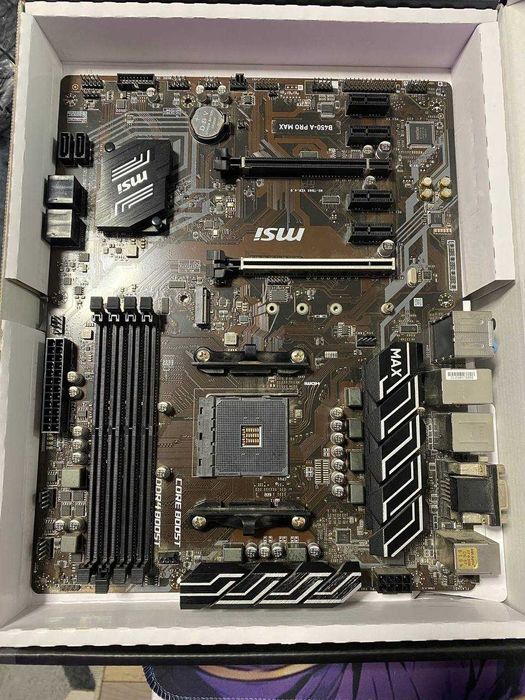Материнська плата MSI B450 A-pro MAX