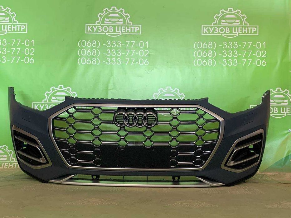 Бампер передній в зборі Audi Q5 80A 2020 2021 2022 2023 рестайл Ауді Q5 Ку5 передний бампер комплект