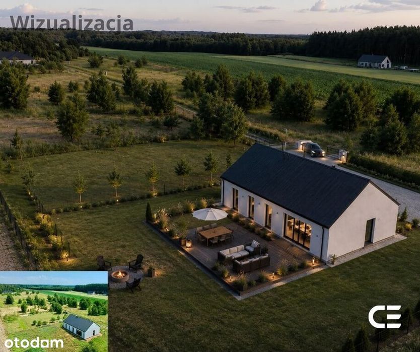 Nowoczesny dom przy lesie | 100 m² | 1027 m²