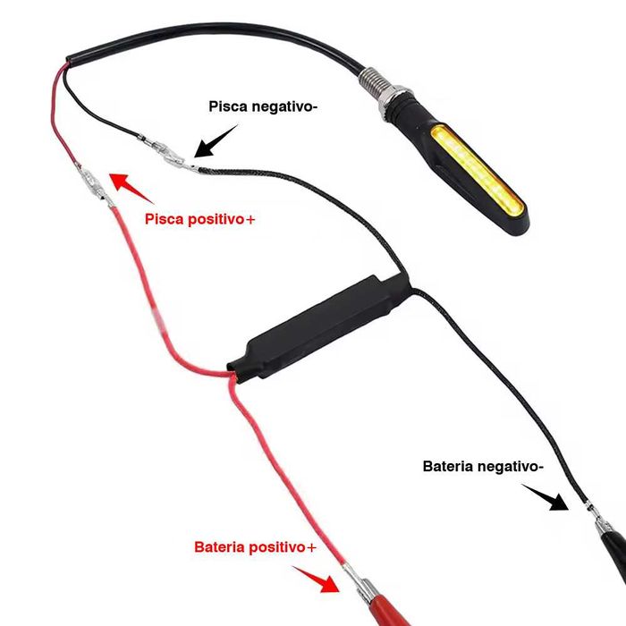 Resistências para Piscas LED Moto 12V 10W 10 Ohm