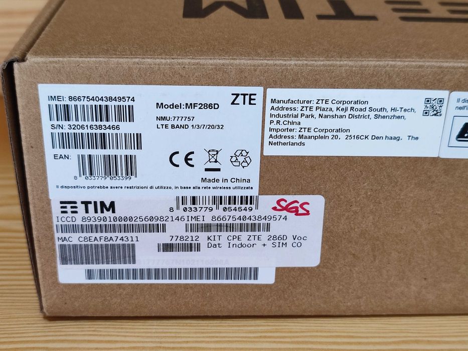 ZTE MF286D Cat.12 4G 600mbps Router SIM
