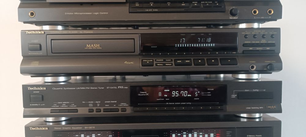 Wieża Technics 6 elementów Pioneer  Kenwood Onkyo Akai