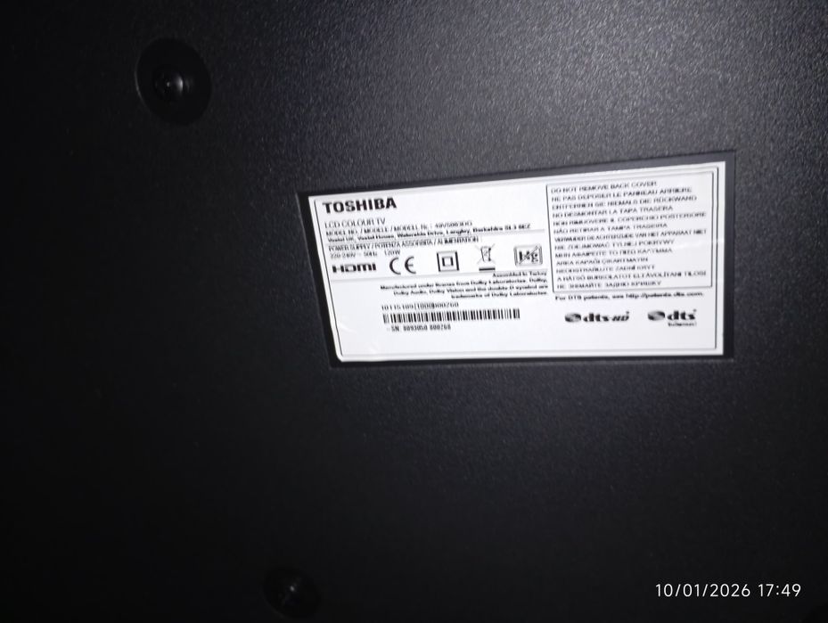 TV Toshiba 49 4k led