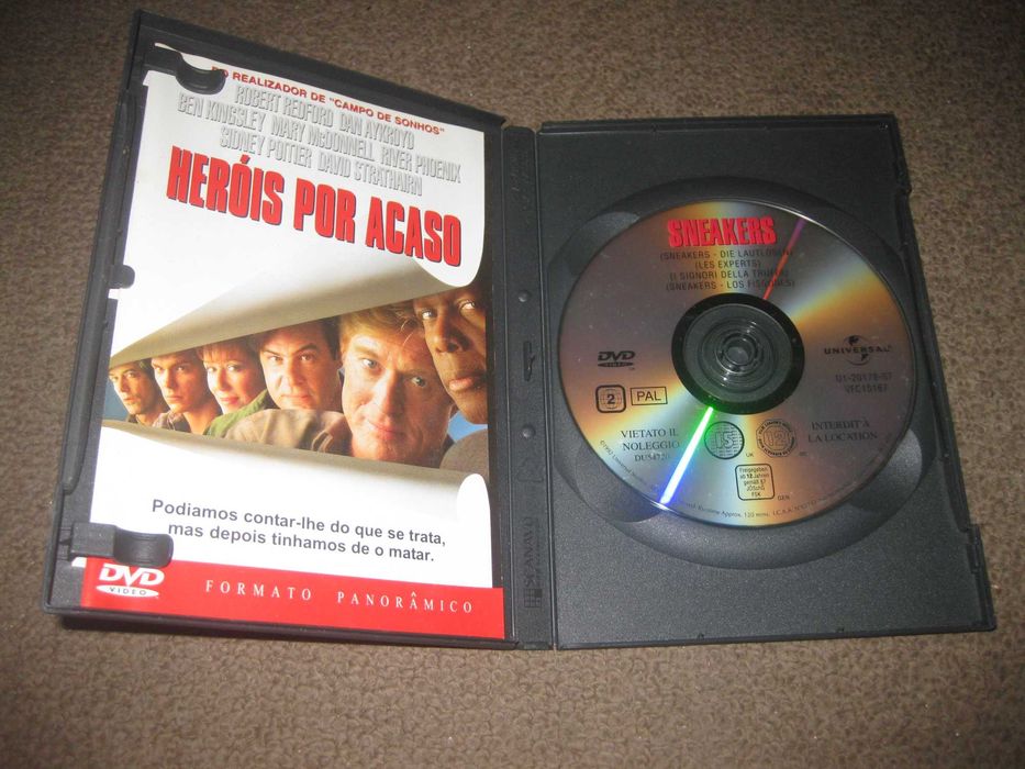 DVD "Heróis por Acaso" com Robert Redford/Raro!