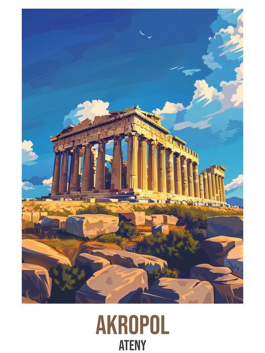 Plakat 60x80cm Akropol