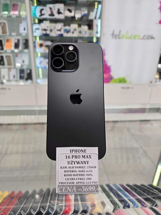 Iphone 16 Pro Max 256GB Bat 94% Telakces Felicity *Raty 0%