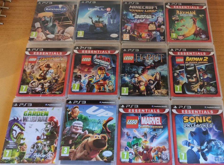 Gry Lego Rayman Sonic Up Ratatuj Plants vs Zombies PS3