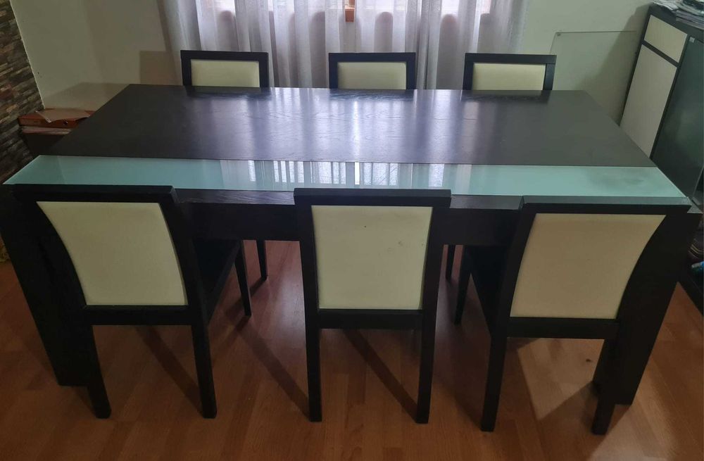 Mesa de jantar  extensível 2.00m/3.00m