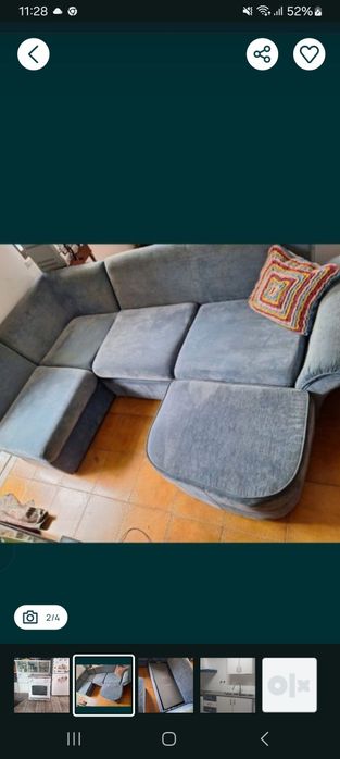 Sofa cama , dá para pôr de varias maneiras