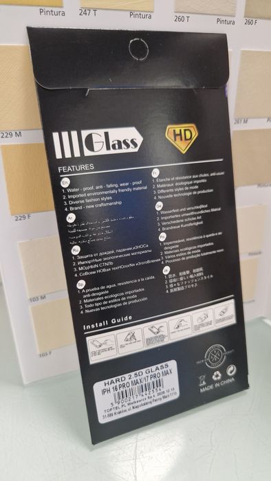 Hartowane szkło HARD 2.5D do Iphone 16 Pro Max / 17 Pro Max (mocniejsz