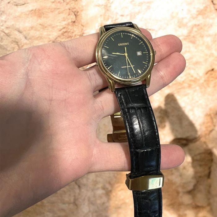 Часы Orient кварцевые gold