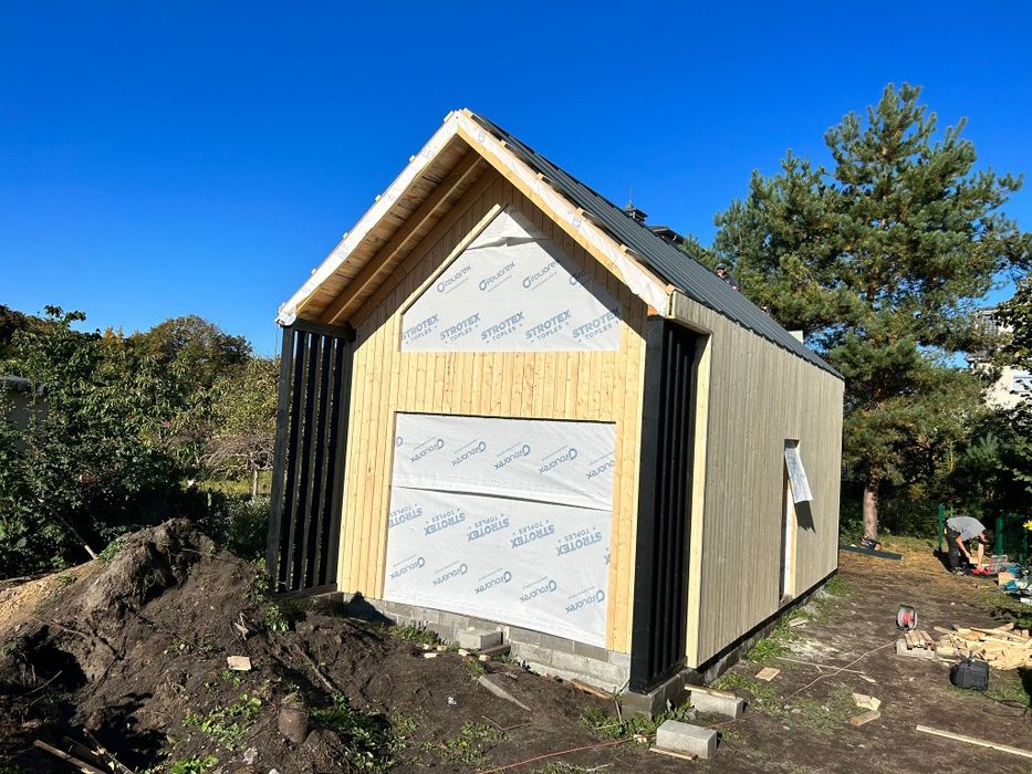 Domek drewniany letniskowy całoroczny stodoła 5x7