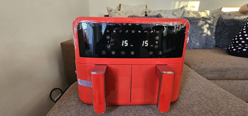 SILVERCREST® Frytkownica beztłuszczowa dwukomorowa Air Fryer Retro 197