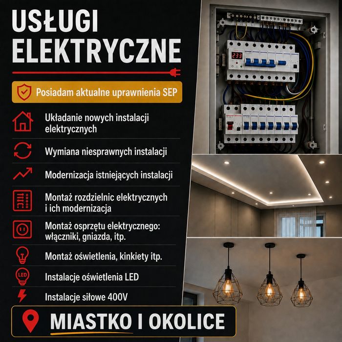 Usługi elektryczne- Miastko I okolice