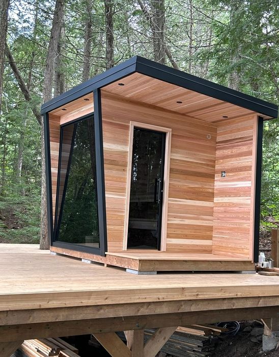 Sauna ogrodowa premium  2,3x3,2m Panorama Piec JBL  raty Leasing