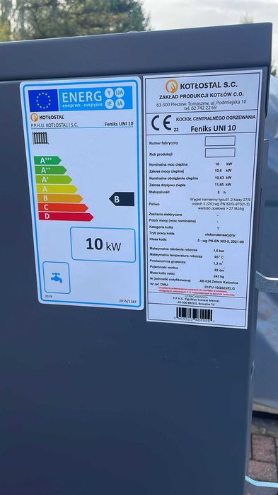 Kocioł Kotły Piec zasypowy DREWNO WĘGIEL | 10kW | 5 klasa | SZYBKA DOSTAWA