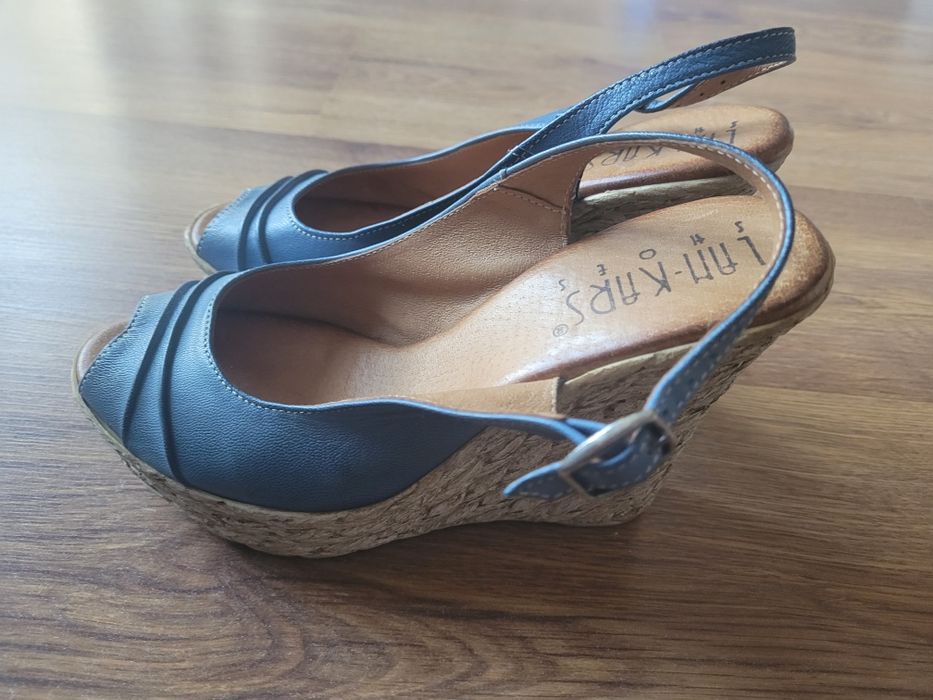 Espadryle na koturnie roz. 38