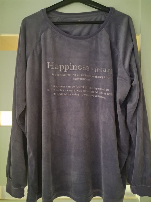 Welurową Lila cienka bluza