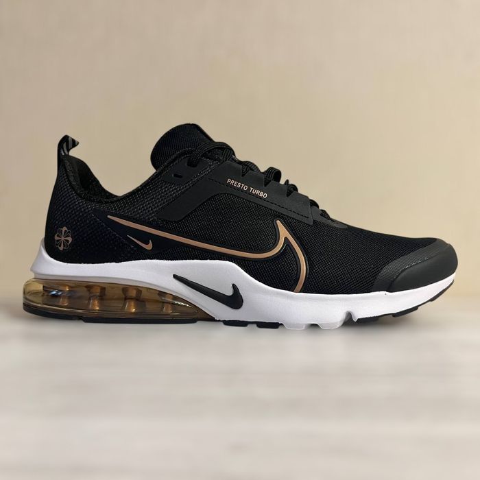 Кросівки Nike Presto Turbo Black/Gold premium
