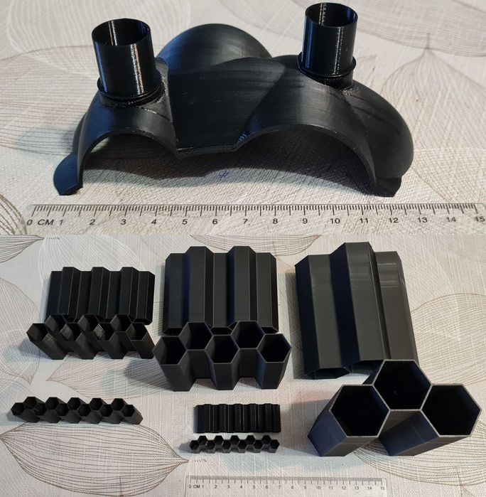 Zestaw: jaskinia i kryjówki dla krewetek, małych ryb i raków