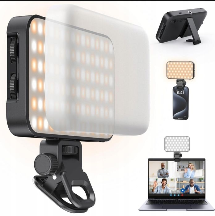 ANXFL09 Lampa Selfie LED Z Dyfuzorem Do Telefonu i Laptopa