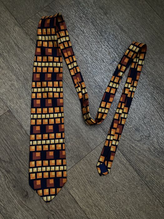 Вінтажна шовкова краватка від італійського бренду giorgio armani