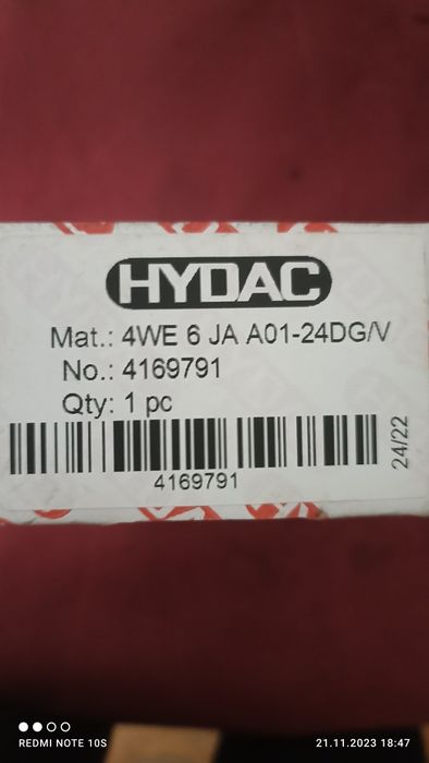 Гідророзподільник HYDAC 4we 6 ja