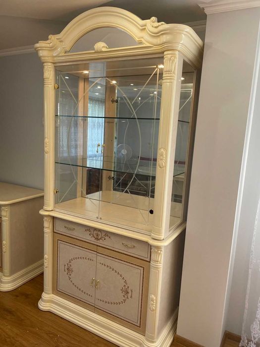 Сервант новий, Сучасна вітрина для вітальні, Нові фабричні меблі