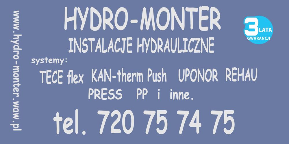 Hydraulik 30 letnie doświadczenie Warszawa