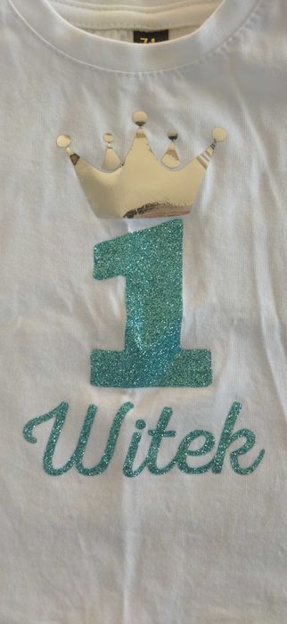 Koszulka z imieniem na 1 urodziny