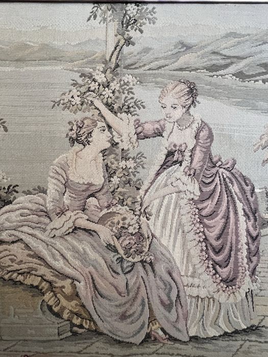 Quadro tapeçaria francesa.Emoldurado.