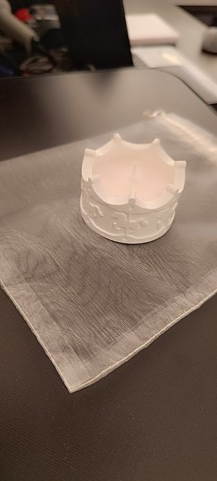 Vela aromática em peça de cerâmica em gesso