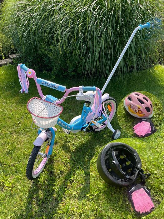 Rower dla dziewczynki 16” + kask i rękawiczki