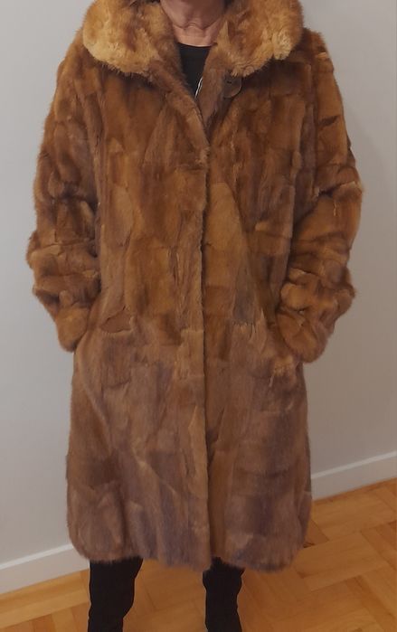Futro brązowe z norek