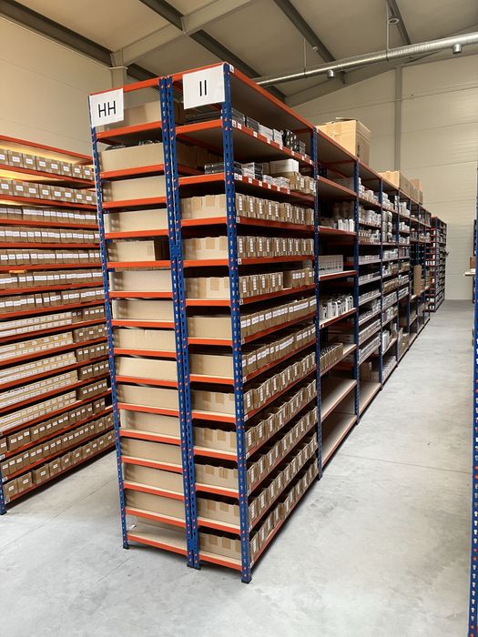 MAŁY REGAŁ Metalowy do Magazynu Warsztatu Sklepu Garażu Piwnicy