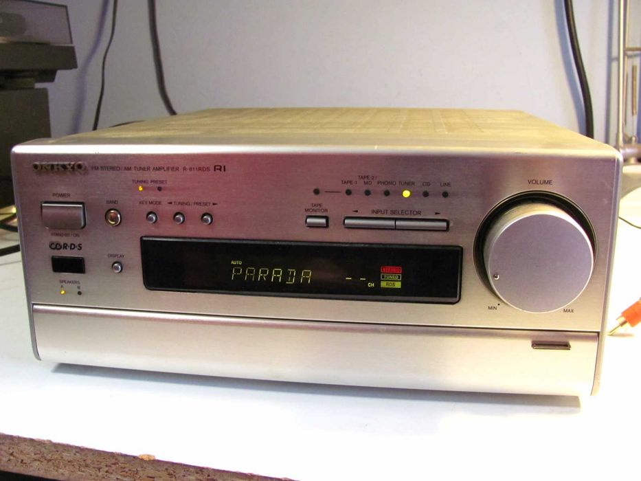 Mini wieża - amplituner stereo Onkyo R-811 RDS CD deck Phono audio in