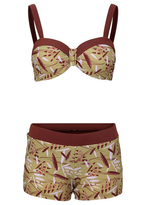 B.P.C bikini na fiszbinach z bokserkami 38 (75E).