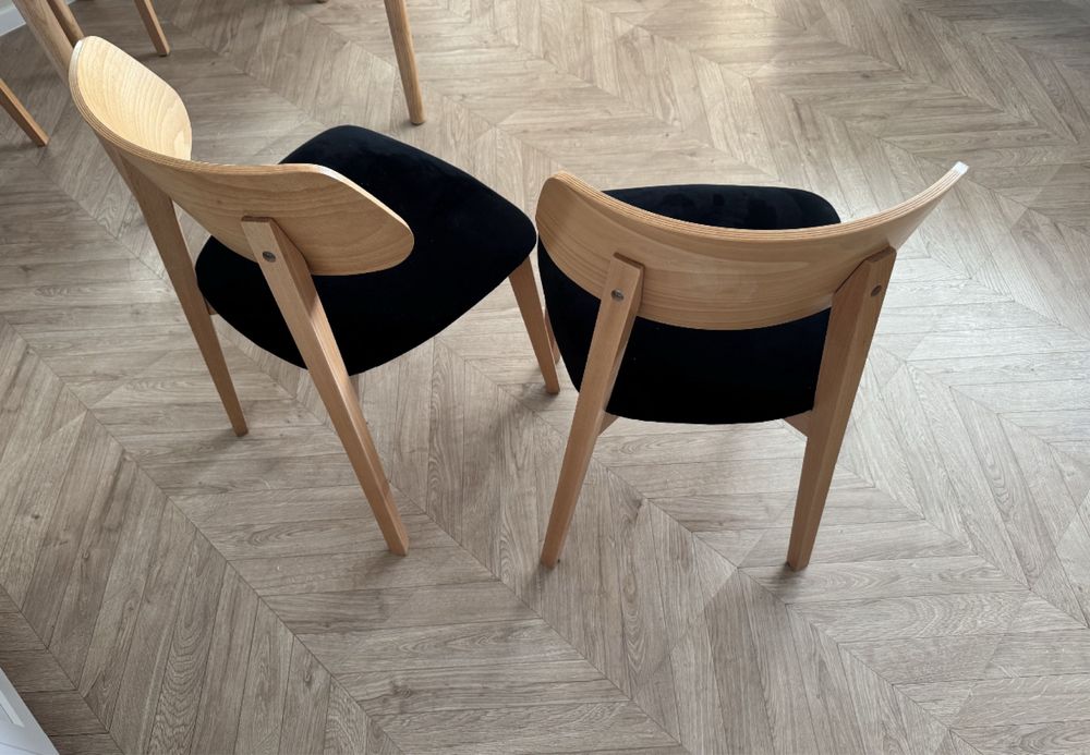 Krzesło drewniane tapicerowane 4 szt.