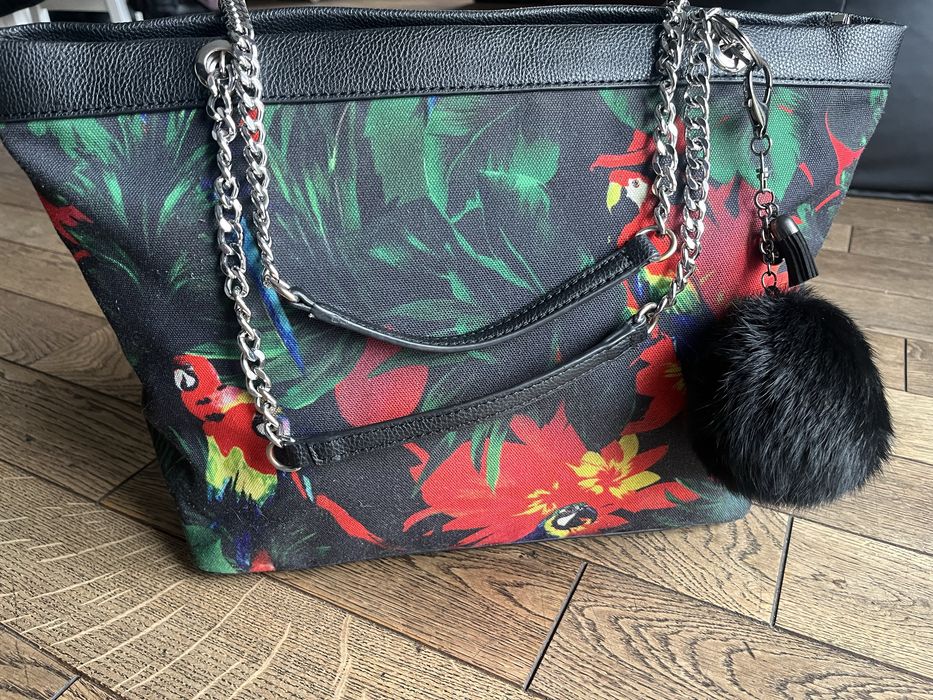 Torba shopper I love Moschino, model I love jungle