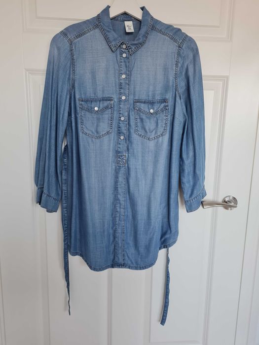 Koszula tunika jeansowa dla kobiet w ciąży rozmiar S H&M Mama