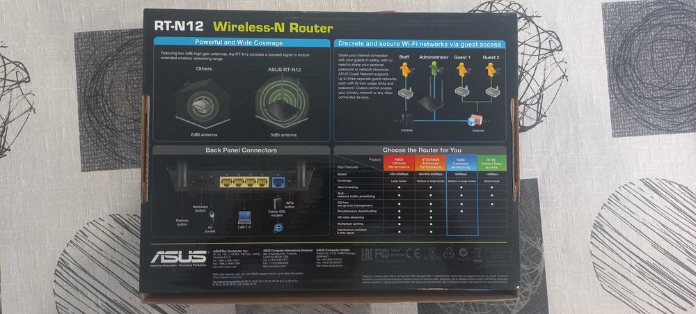 Asus RT-N12 Wireless N Router64740660690563121