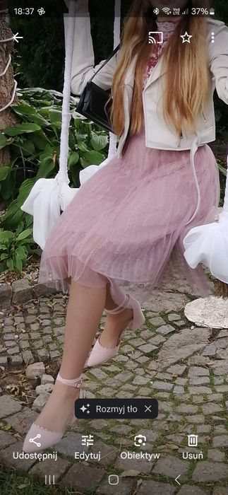 Spódnica szyfon 3 warstwowa